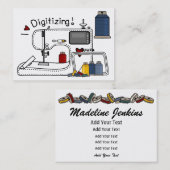 Borduurwerk - Mode - Seamstress - SRF Visitekaartje (Voorkant / Achterkant)