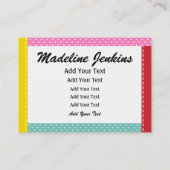 Borduurwerk - Mode - Seamstress - SRF Visitekaartje (Achterkant)