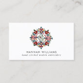 Borduurwerk Moderne QR-code Visitekaartje (Voorkant)