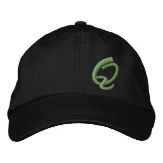 Borduurwerk Monogram Letter Q Initiaal Geborduurde Pet