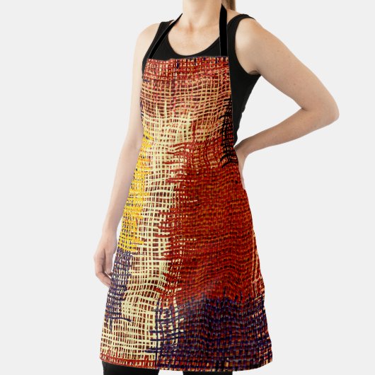 Borduurwerk - naadloze versiering. Verkleurde lijn Schort (Insitu)