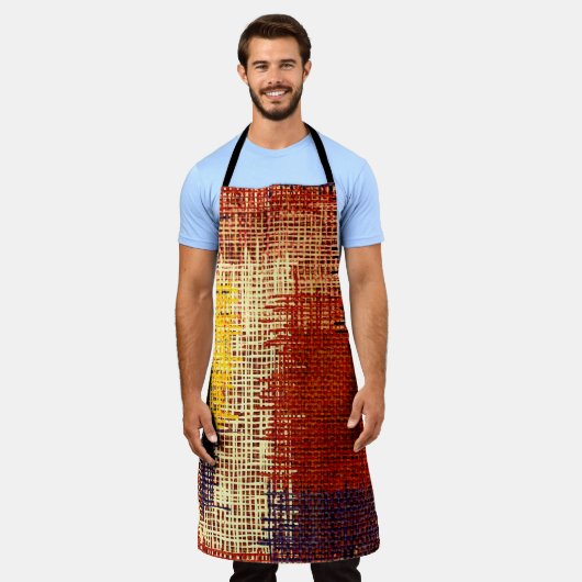 Borduurwerk - naadloze versiering. Verkleurde lijn Schort (Gedragen)