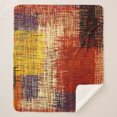 Borduurwerk - naadloze versiering. Verkleurde lijn Sherpa Deken (Voorkant)