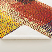 Borduurwerk - naadloze versiering. Verkleurde lijn Sherpa Deken (3/4)