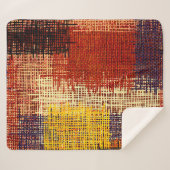 Borduurwerk - naadloze versiering. Verkleurde lijn Sherpa Deken (Voorkant (horizontaal))