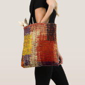 Borduurwerk - naadloze versiering. Verkleurde lijn Tote Bag (Dichtbij)