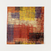 Borduurwerk - naadloze versiering. Verkleurde lijn Wandkleed (Voorkant (horizontaal))