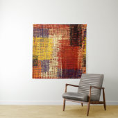 Borduurwerk - naadloze versiering. Verkleurde lijn Wandkleed (In situ)