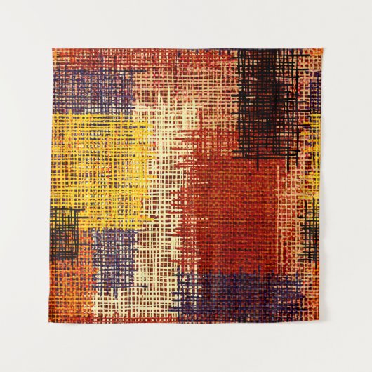 Borduurwerk - naadloze versiering. Verkleurde lijn Wandkleed (Voorkant)