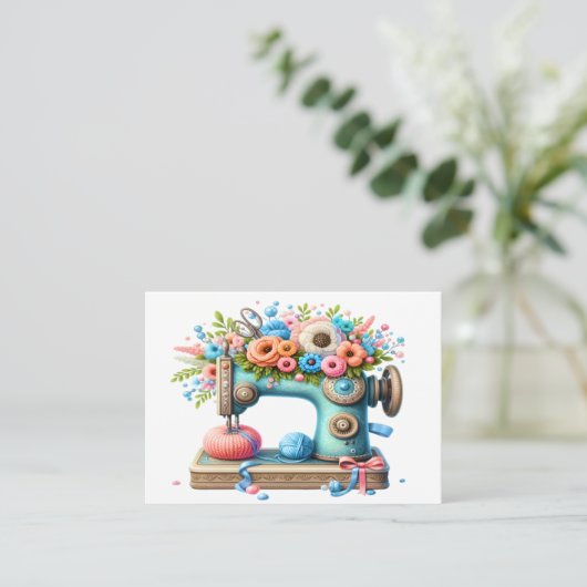 Borduurwerk / Naaien / Naaisters Visitekaartje (Staand voorkant)