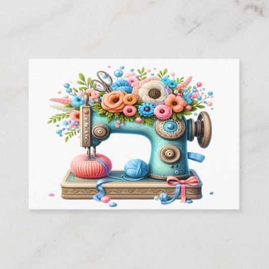 Borduurwerk / Naaien / Naaisters Visitekaartje (Voorkant)