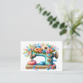 Borduurwerk / Naaien / Naaisters Visitekaartje (Staand voorkant)