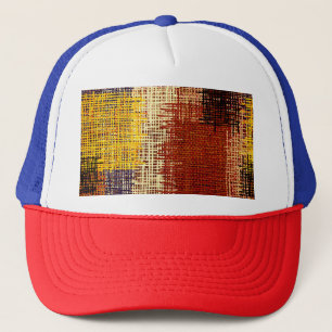 Borduurwerk ornament, gekleurde lijnen, bohemian s trucker pet