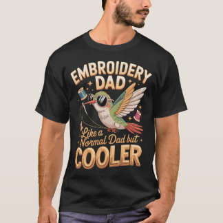 Borduurwerk Papa zoals een normale papa maar T-shirt