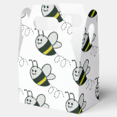 Borduurwerk Print Schattige Bijen Baby shower Bedankdoosjes (Geopend)
