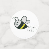 Borduurwerk Print Schattige Bijen Baby shower Confetti (Kleine voorkant)