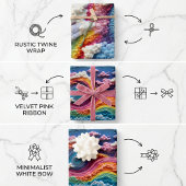 Borduurwerk Regenboog, Sky, en Cloud Design Inpakpapier Vel