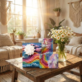 Borduurwerk Regenboog, Sky, en Cloud Design Inpakpapier Vel