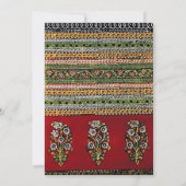  borduurwerk Rode Housewarming Kaart (Achterkant)