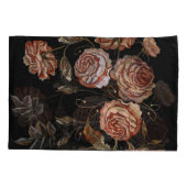 borduurwerk: rozen op zwart. kussensloop (Achterkant)