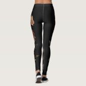 borduurwerk: rozen op zwart. leggings (Achterkant)