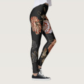 borduurwerk: rozen op zwart. leggings (Rechts)