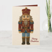 Borduurwerk Stitchwork van Notenkraker Kerstmis Feestdagen Kaart (Voorkant)