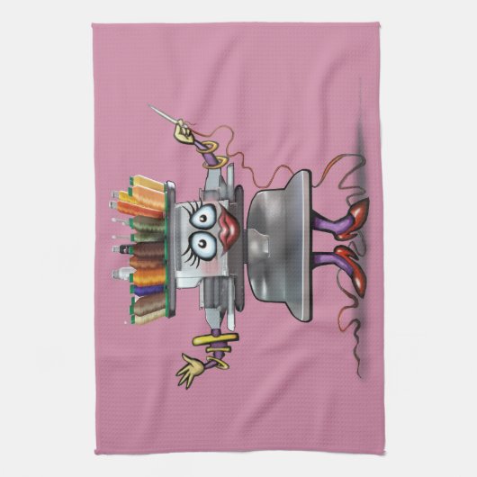 Borduurwerk Theedoek (Verticaal)