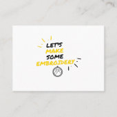 borduurwerk visitekaartje (Voorkant)