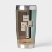borduurwerk_voor_de_herfst geïsoleerde drinkbeker (Voorkant)