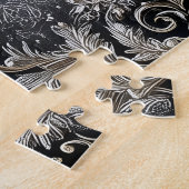 borduurwerk voor sleeën legpuzzel (Zijkant)