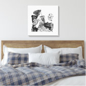borduurwerk voor  vrouwen canvas afdruk (Insitu (Slaapkamer))