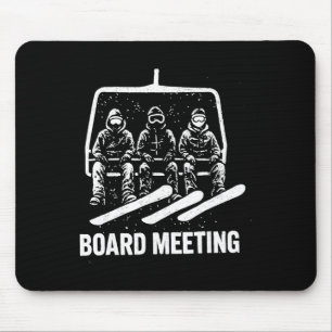 Bordvergaderingen Wintersportliefhebber Snowboarde Muismat