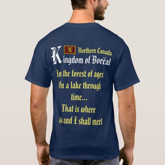 Boreal Forest Medieval Village T-Shirt (Achterkant)