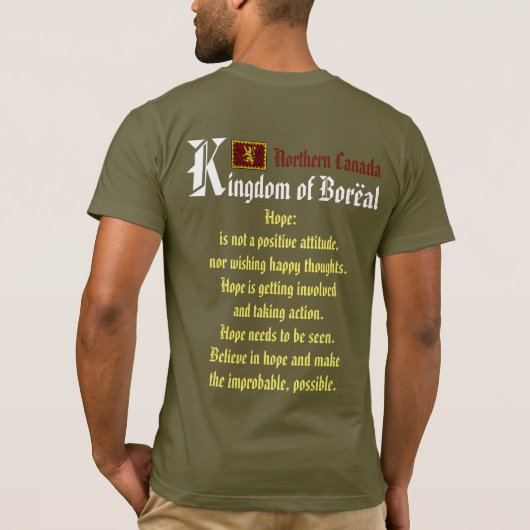 Boreal Forest Medieval Village T-Shirt (Achterkant)