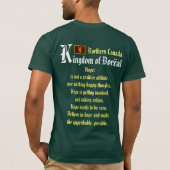 Boreal Forest Medieval Village T-shirt (Achterkant)