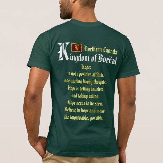 Boreal Forest Medieval Village T-shirt (Achterkant)
