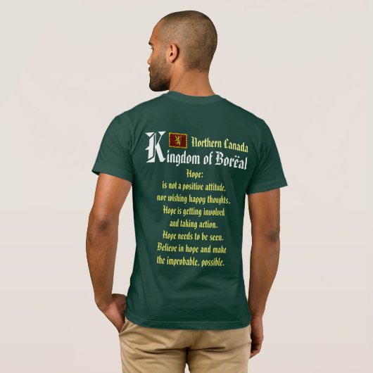 Boreal Forest Medieval Village T-shirt (Achterkant volledig)
