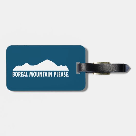 Boreal Mountain California, alsjeblieft Bagagelabel (Achterkant horizontaal)