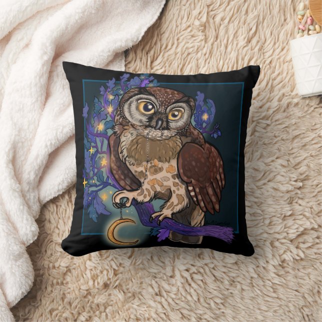 Boreale Nacht Owl Sierkussen (Deken)