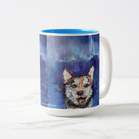 Borealis Pup 15 oz Mok (Voorkant rechts)