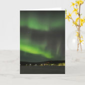 Borealis van de dageraad in het hemelwenskaart kaart (Gele Bloem)