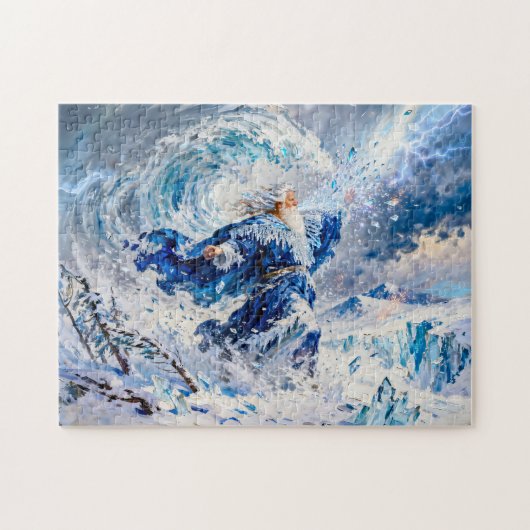 Boreas God of the North Wind from Greek Mythology Legpuzzel (Horizontaal)