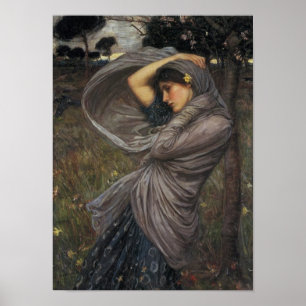 Boreas - John William Waterhouse Poster