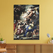 Boreas ontvoert Oreithyia Canvas Afdruk (Insitu (Woonkamer))