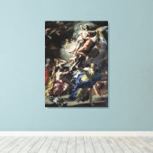 Boreas ontvoert Oreithyia Canvas Afdruk (Insitu (Houten vloer))