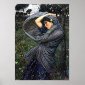 Boreas pre-Raphaelite Poster door John W. Waterhou (Voorkant)