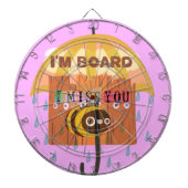 Bored Bee: Een regenachtige dag stemming. "Ik mis  Dartbord (Voorkant)