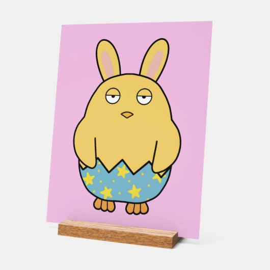 Bored Bunny Chick 04 Acryl Bord (Hoek)