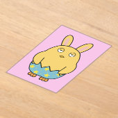 Bored Bunny Chick 04 Acryl Uitnodigingen (Laagn)